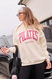 Pilates Cream Graphic Sweatshirt