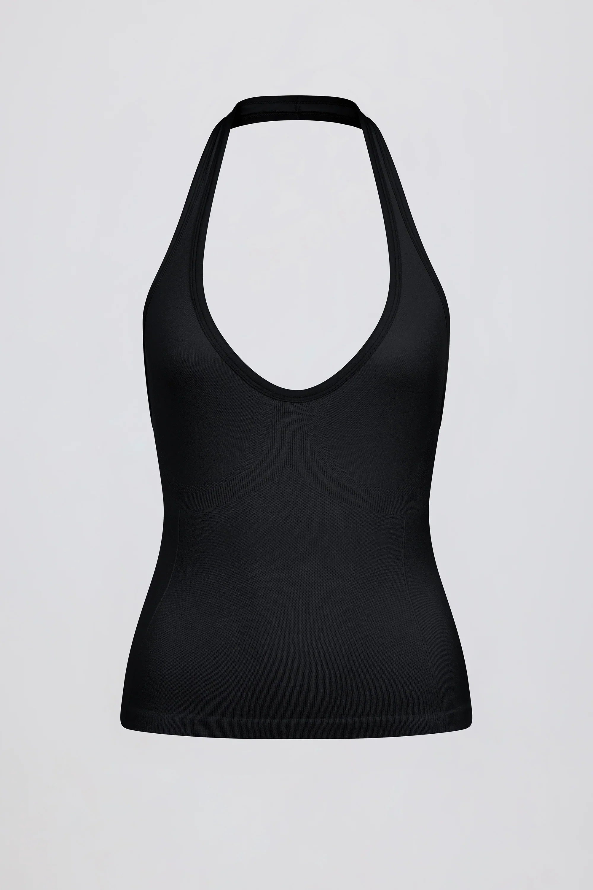 Define Luxe Halterneck Tank Top in Black