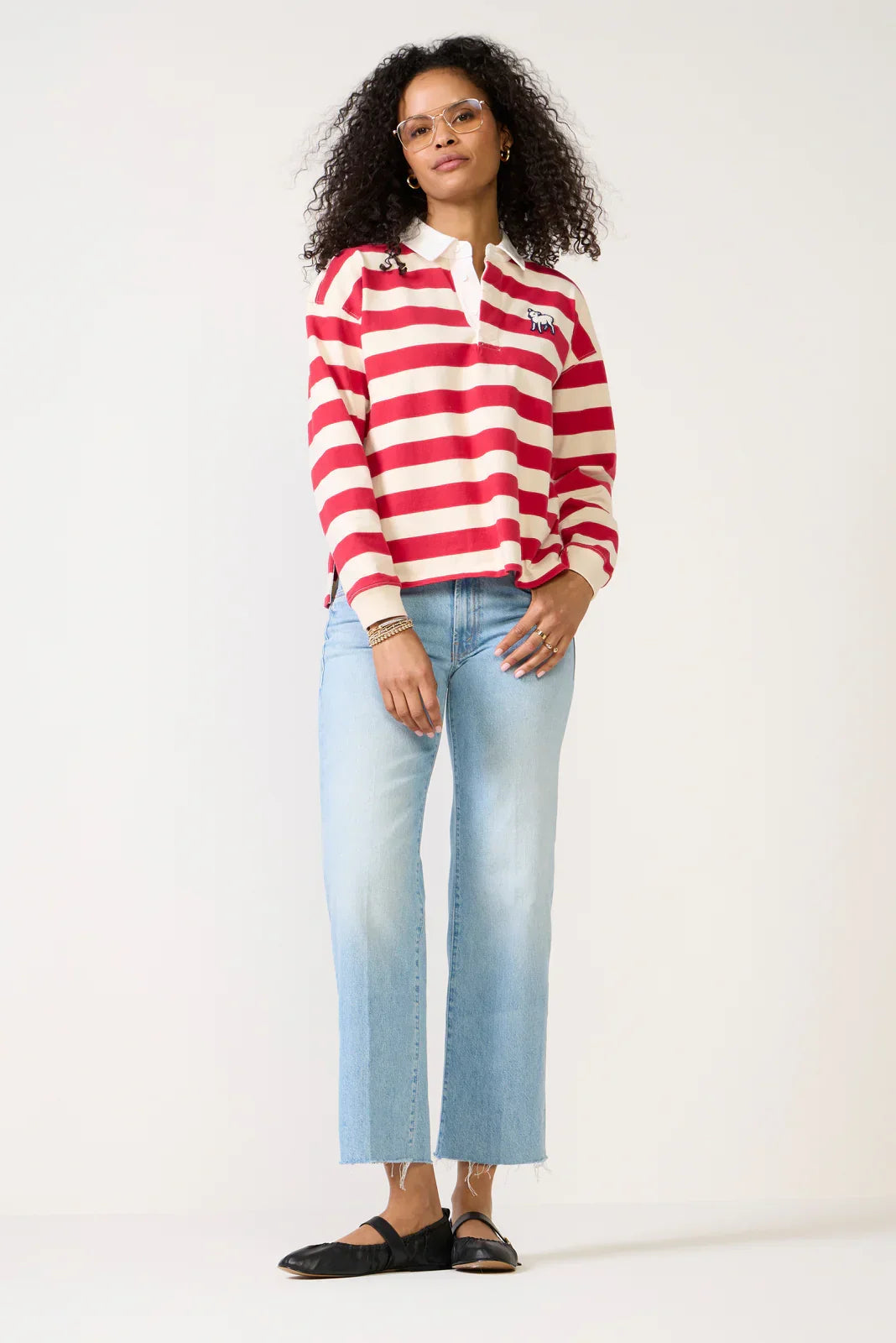 Mid Rise Rambler Zip Ankle Fray Jean
