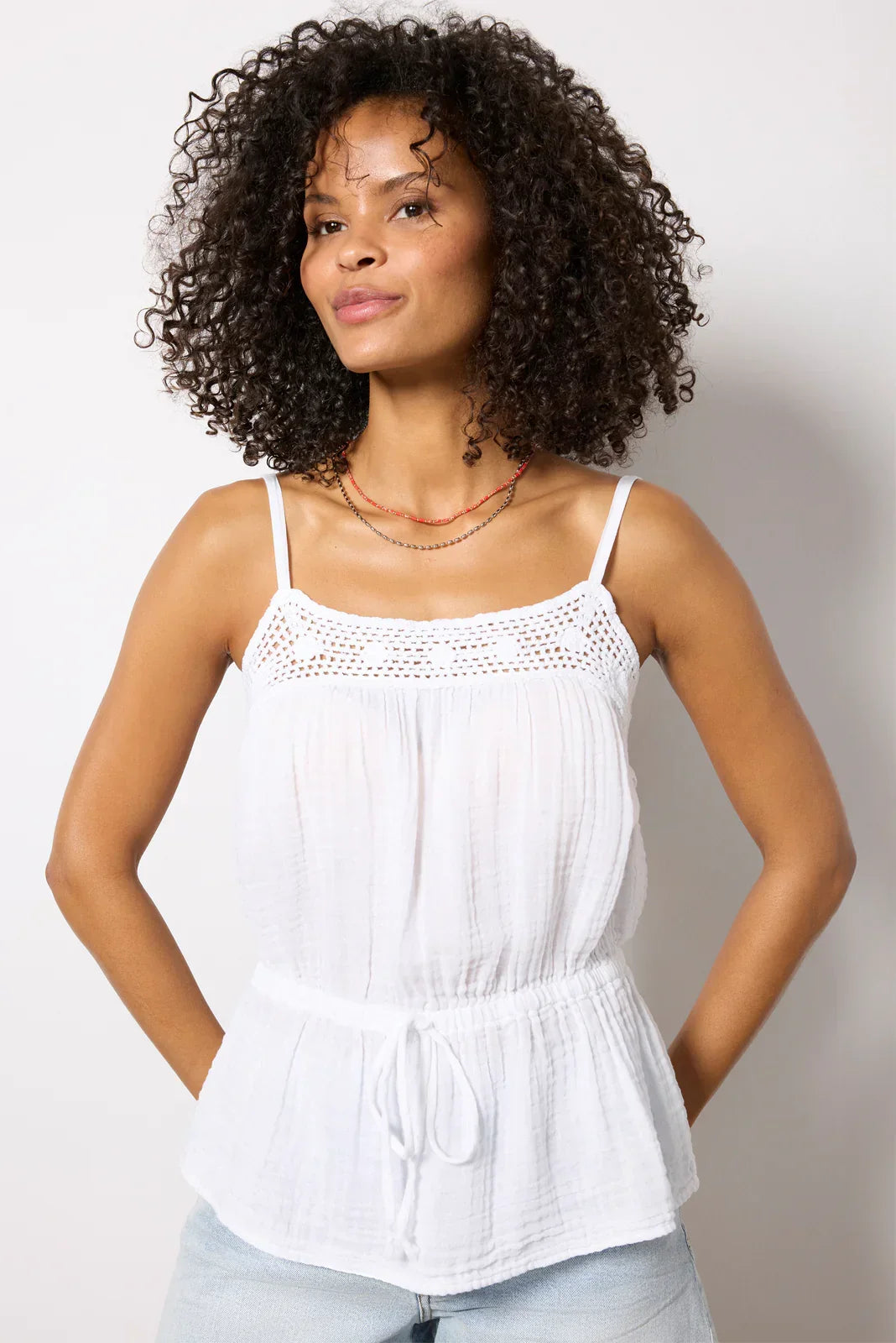 Emelie Waist Tie Tank