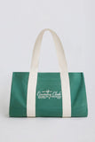 Oversized Canvas Tote Bag in Green