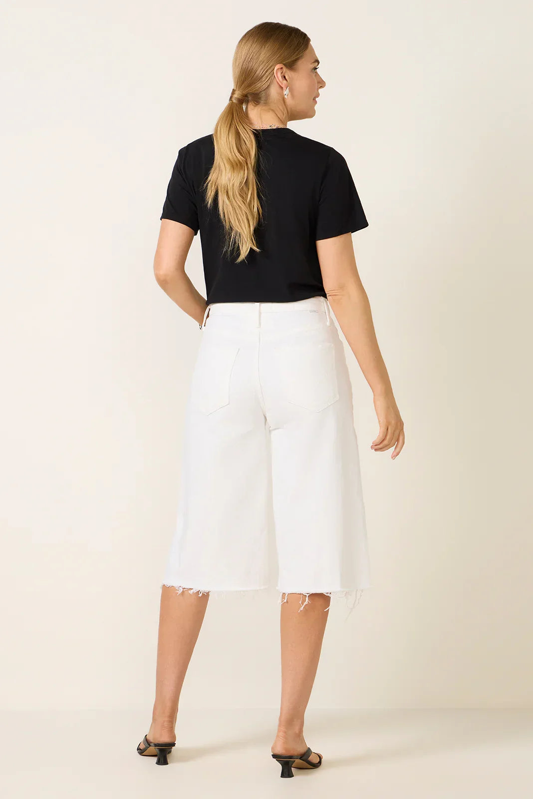 The Whole Lot Zip Twist Fray Shorts