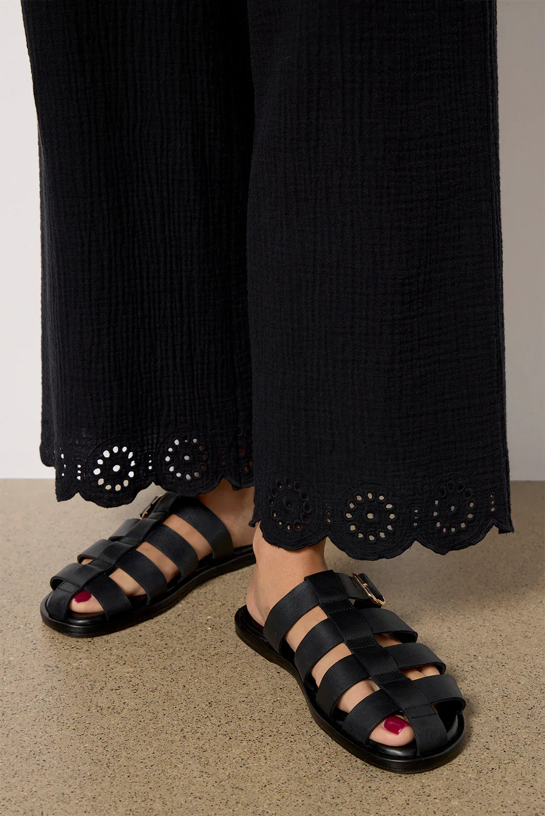 Eden Gauze Eyelet Pant