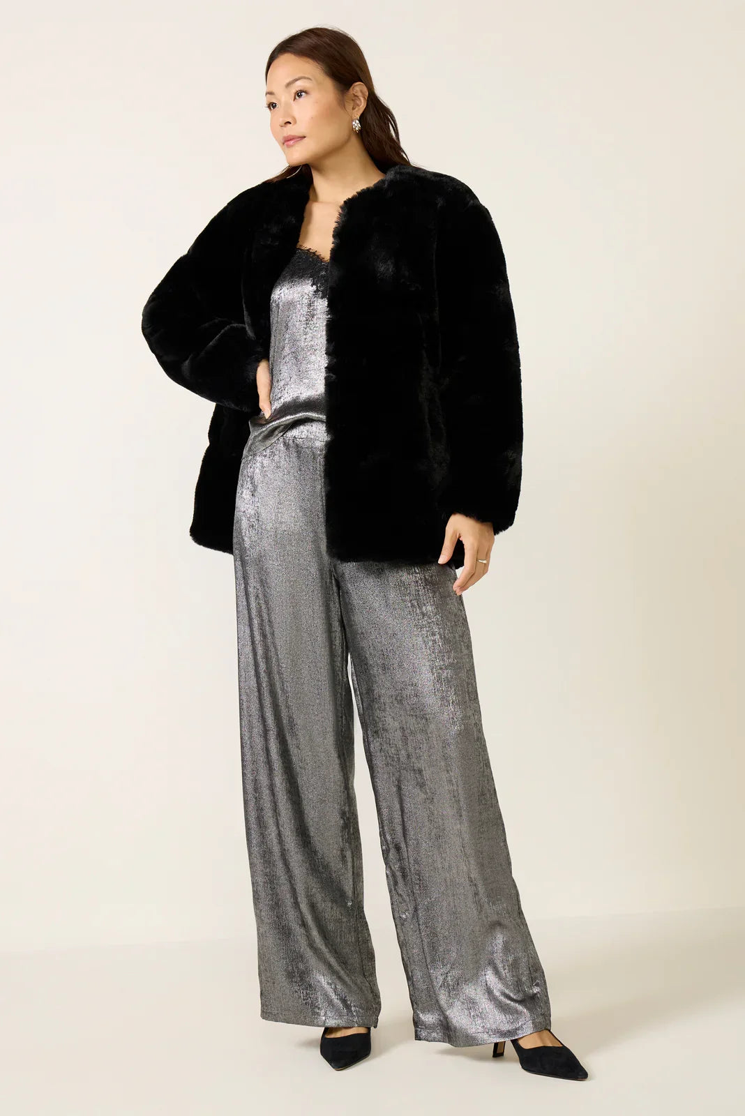 Black Cherry Fur Jacket