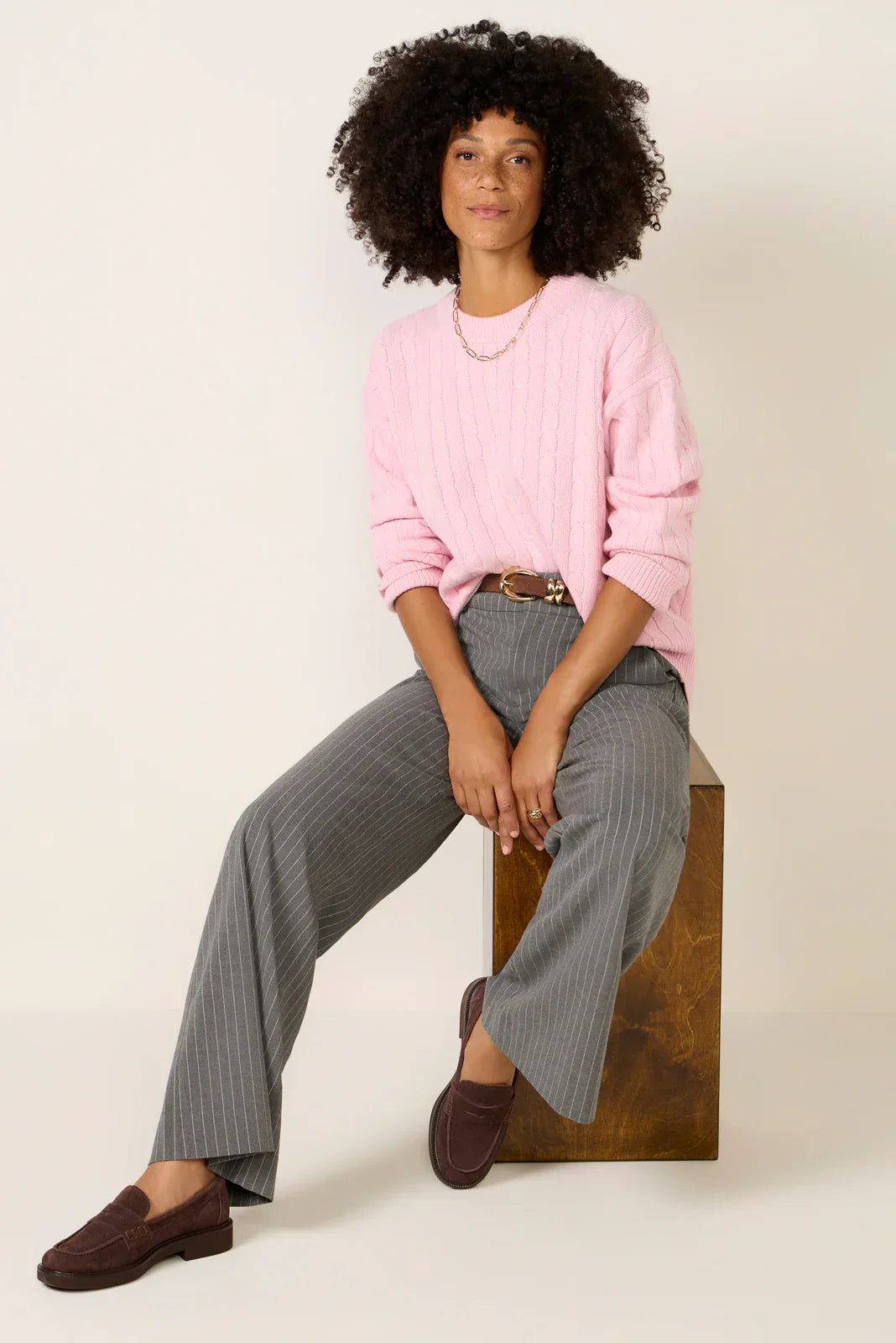 Crew Cable Sweater