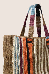 Woven Striped Tote