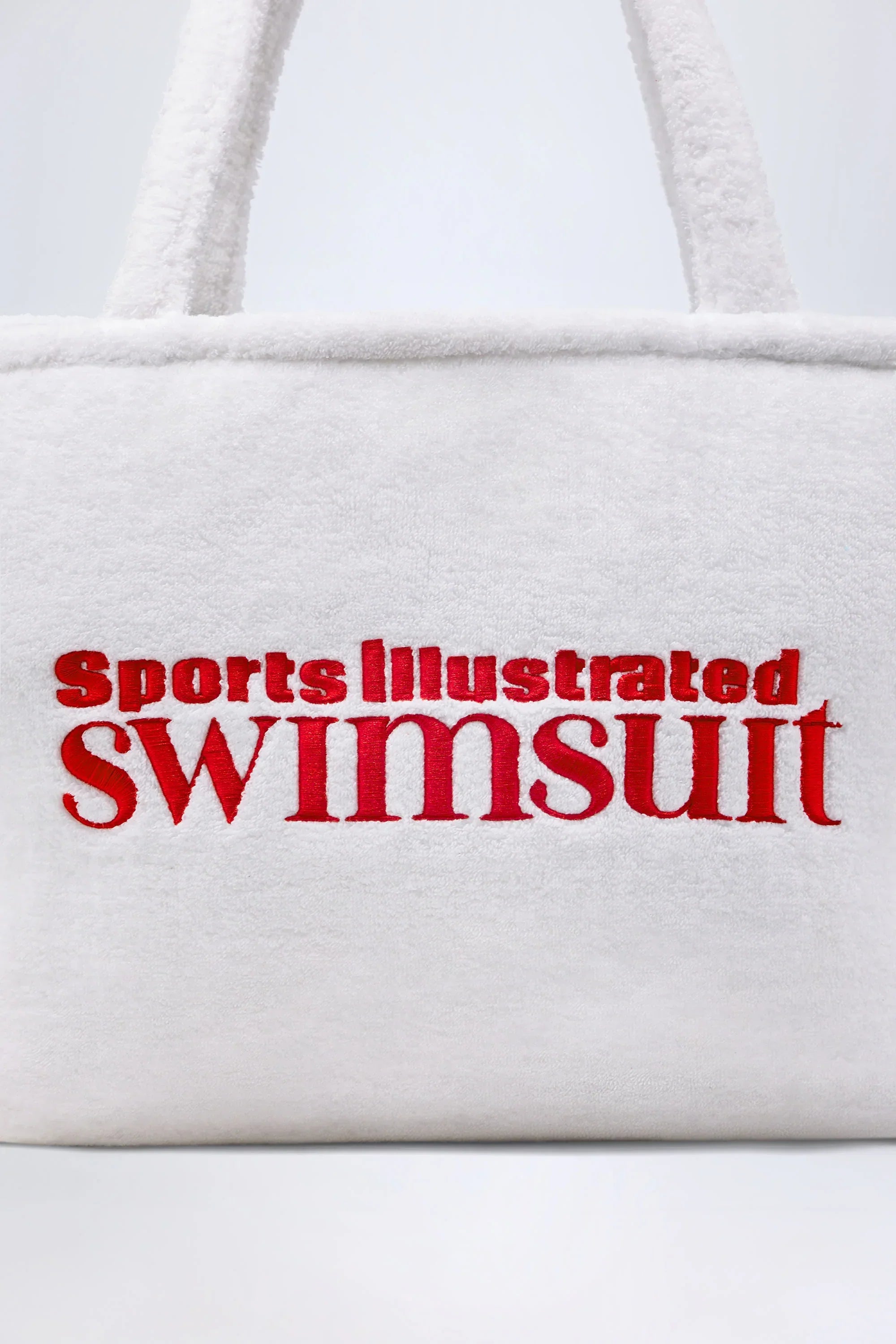 Towelling Tote Bag in White