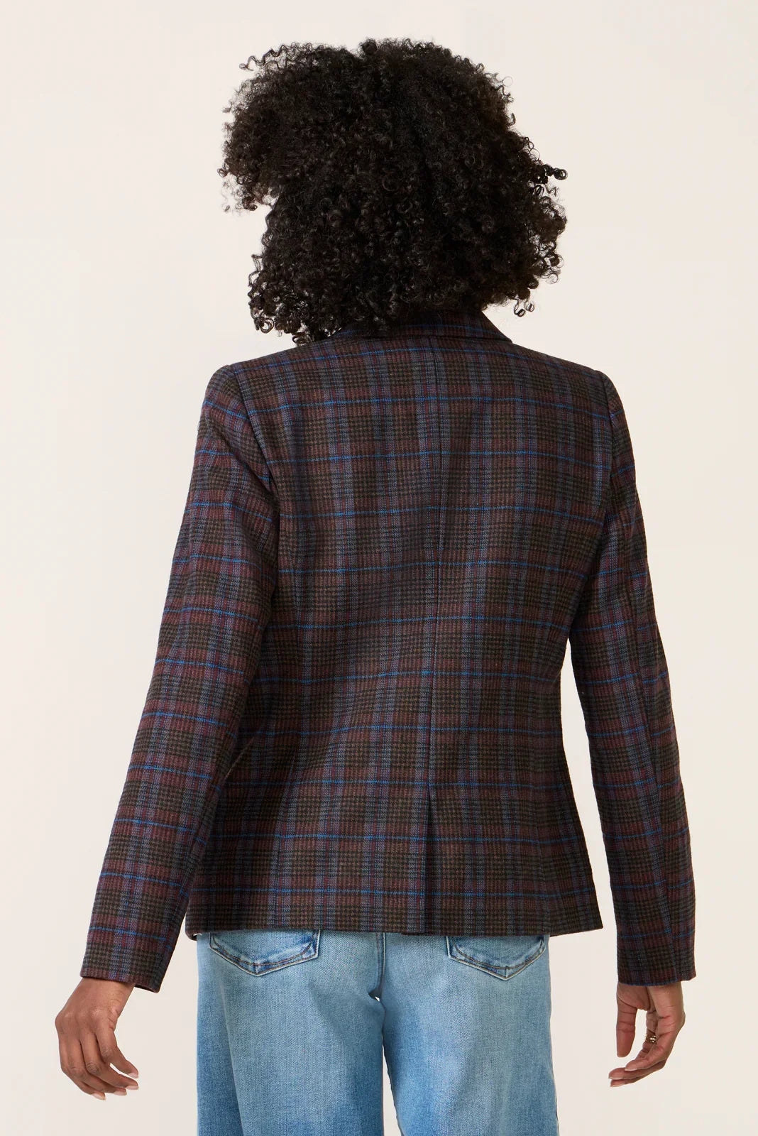 Jackie Plaid Blazer