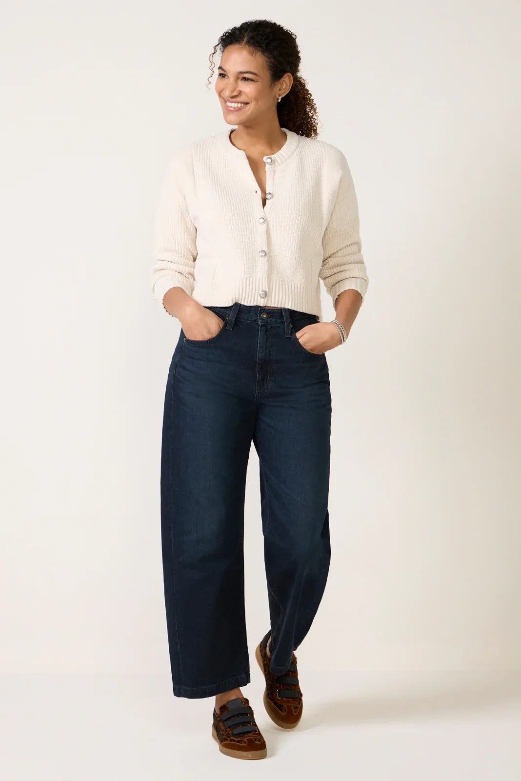 Tori Chenille Crew Cardigan