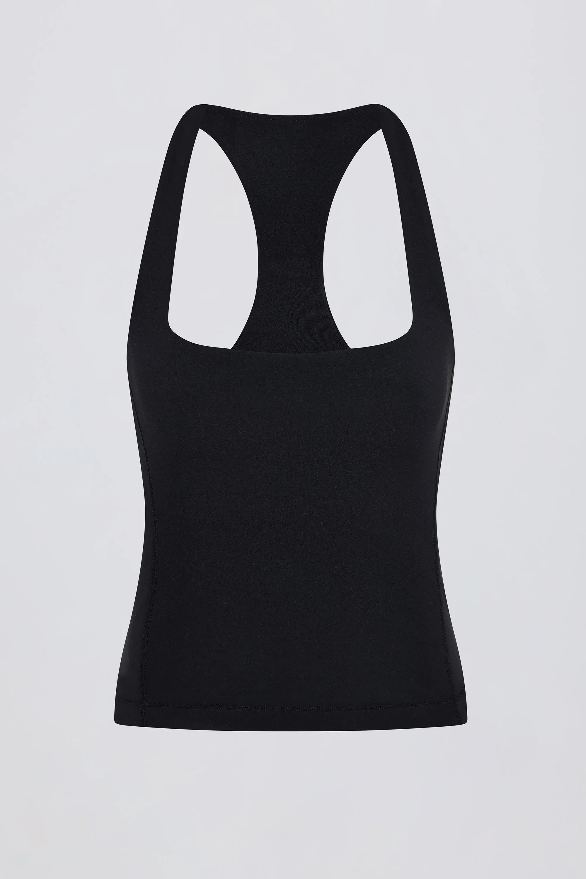 Soft Active Racerback Tank Top in Black