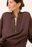 Sally Half Zip Sweat