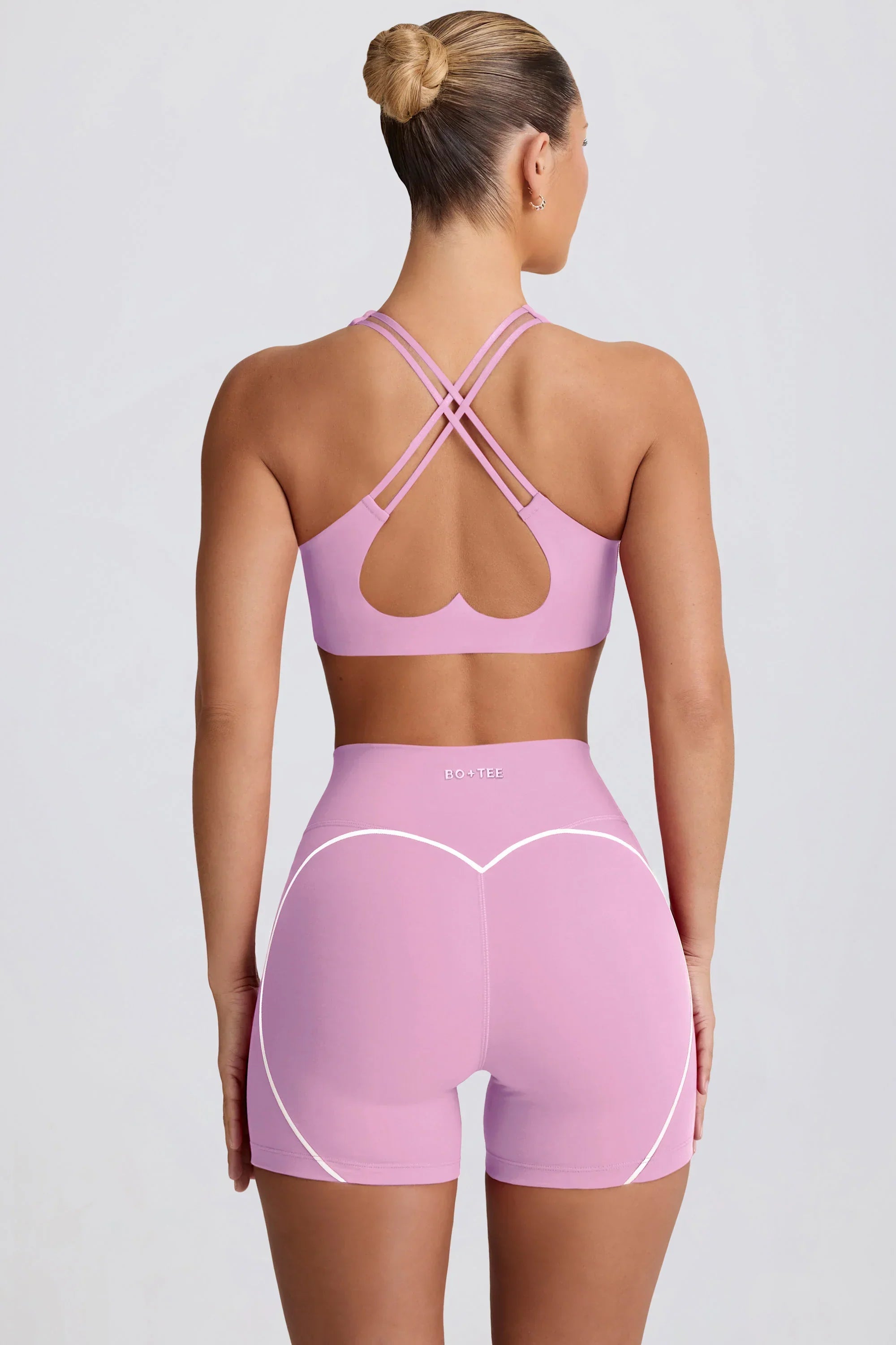 Soft Active Mini Shorts in Dusty Pink