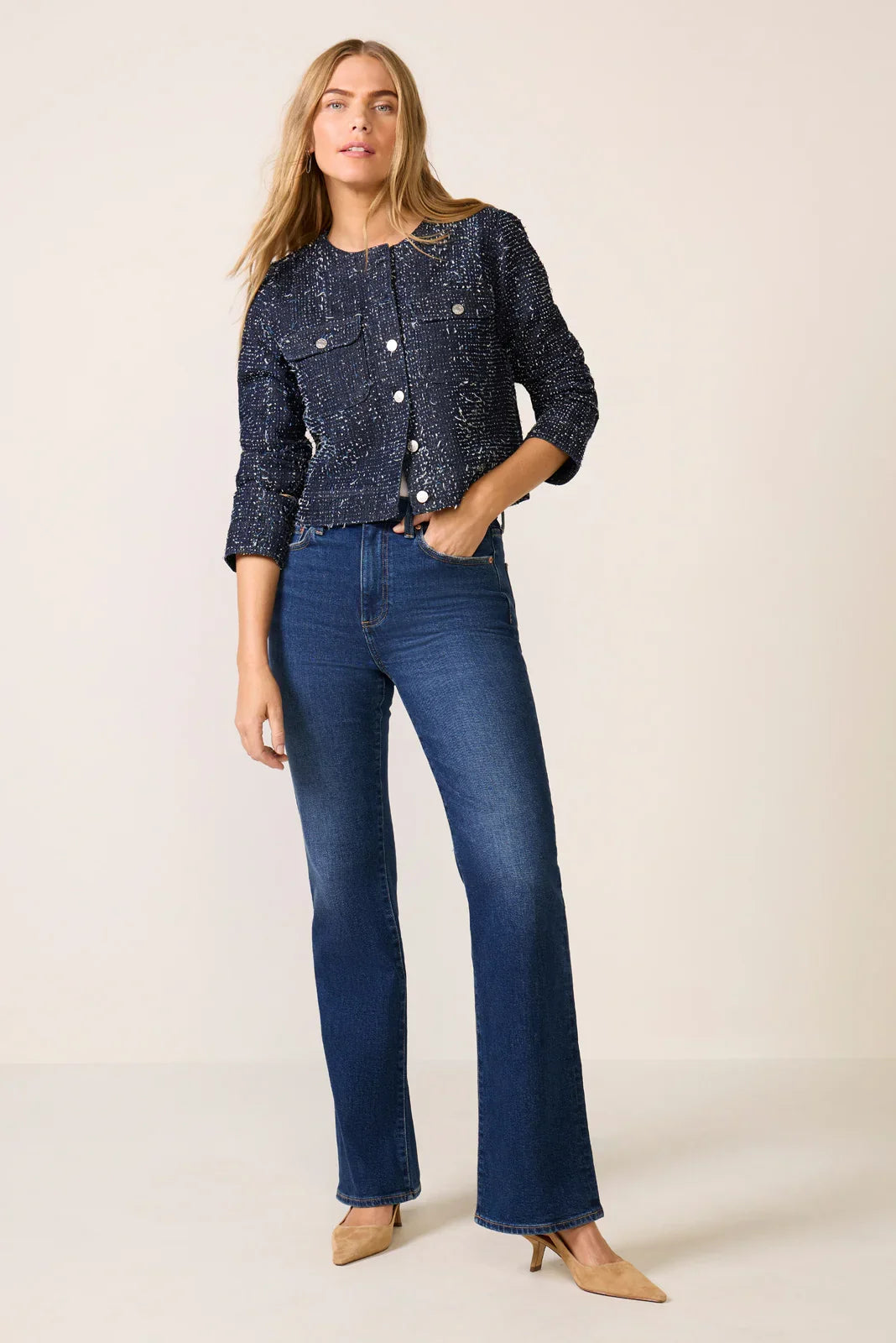 Evie High Rise Slim Bootcut Jean