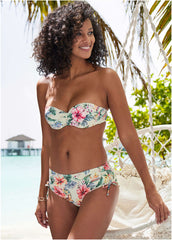 Printed Tie Side Moderate Bottom Cream Multi