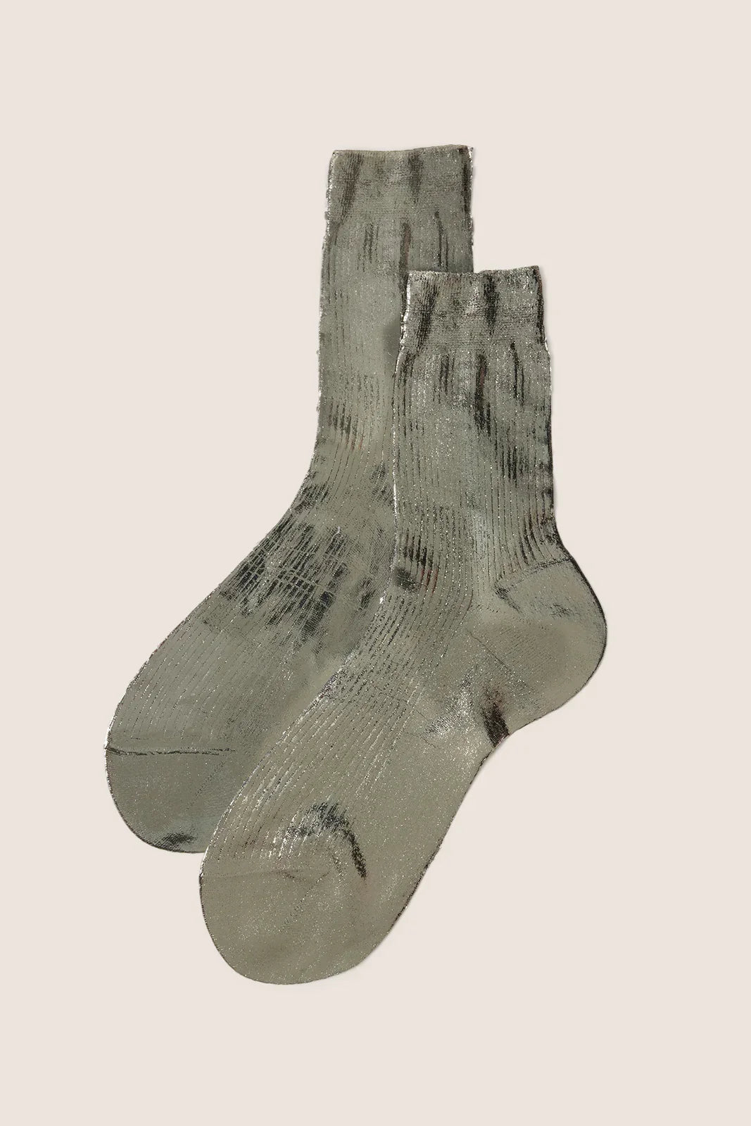 Ribbed Laminated Sock